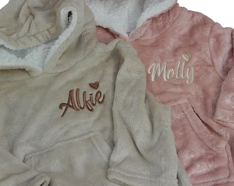 Personalised baby / toddler kids , Hoodie, Snoodie, Baby Blanket, Christmas Gift, Baby Gift, Baby Shower, Kids Loungewear
