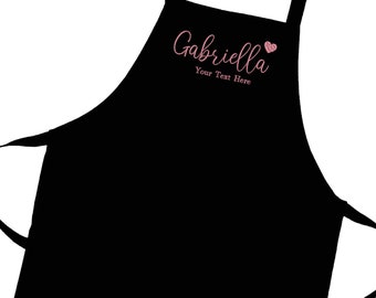 Personalised Children's/ Kid's Colour Aprons. Childrens cooking/ Baking Apron Embroidered with your details by Inspired Creative Design