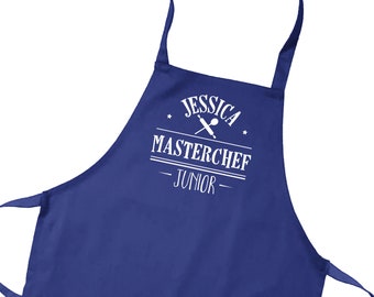 Personalised Children's/ Kid's  Colour Aprons.  Master Chef Junior. Your Name Added  by Inspired Creative Design