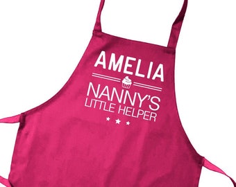 Personalised Children's / Kid's Colour Aprons. Little Helper Design by Inspired Creative Design