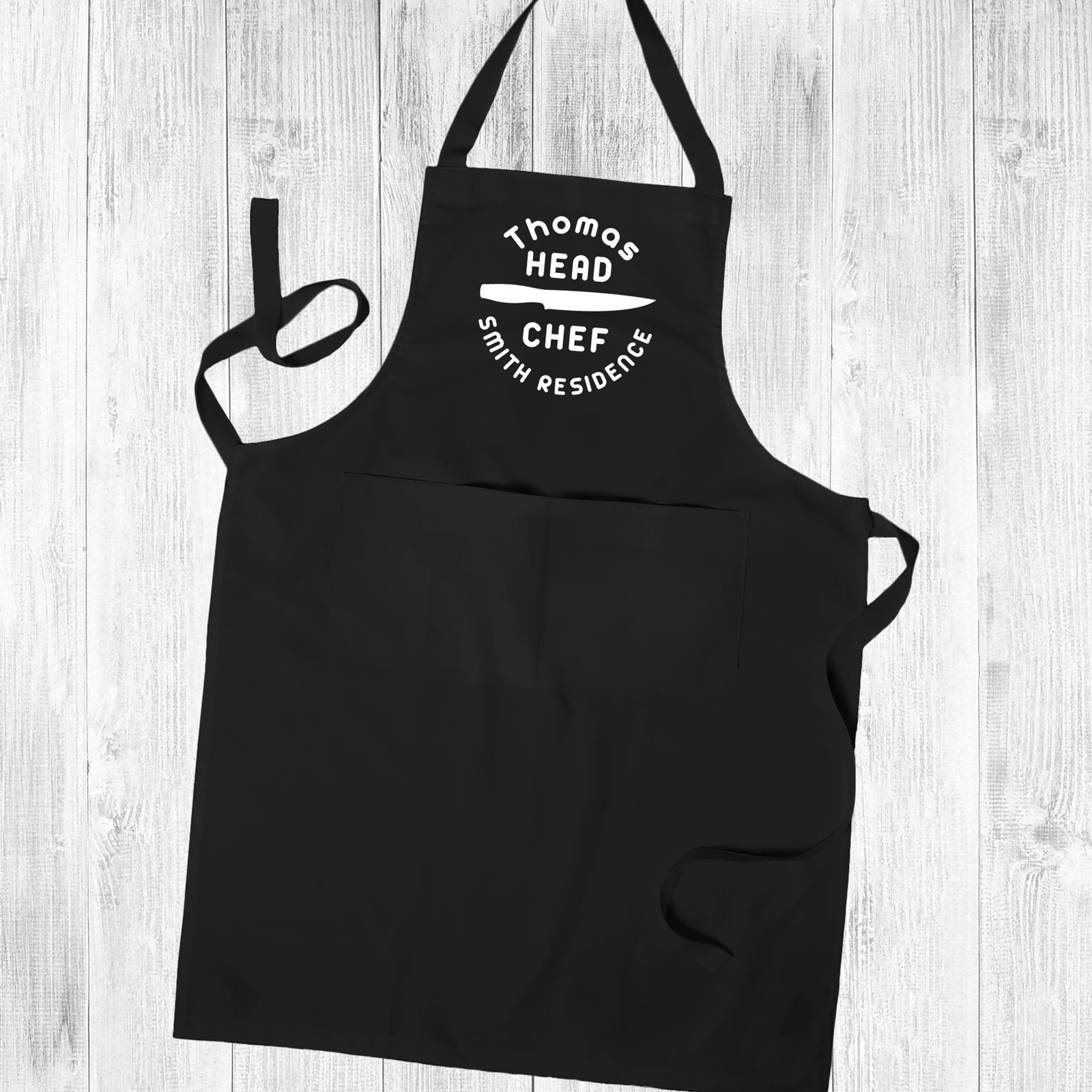  Delantal personalizado con nombre de chef, delantal  personalizado con bolsillos para mujeres y hombres, chef, impermeable,  Negro, 27.56“×31.5 : Hogar y Cocina