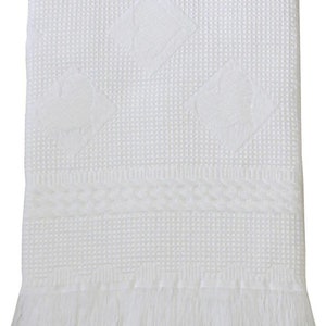 Personalised Embroidered Baby Shawl. This Pretty White Christening / Baptism / Naming Day shawl , Keepsake, Gift image 8