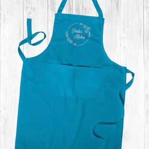 Personalised Embroidered Apron, Daisy.Kitchen Cooking Chef Apron Unisex Apron With Pockets Honey Bird