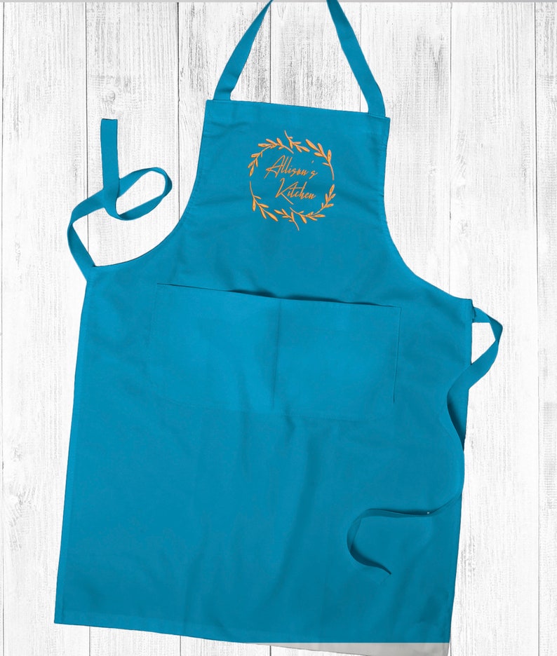 Personalised Embroidered Apron Kitchen Cooking Chef Apron Etsy UK