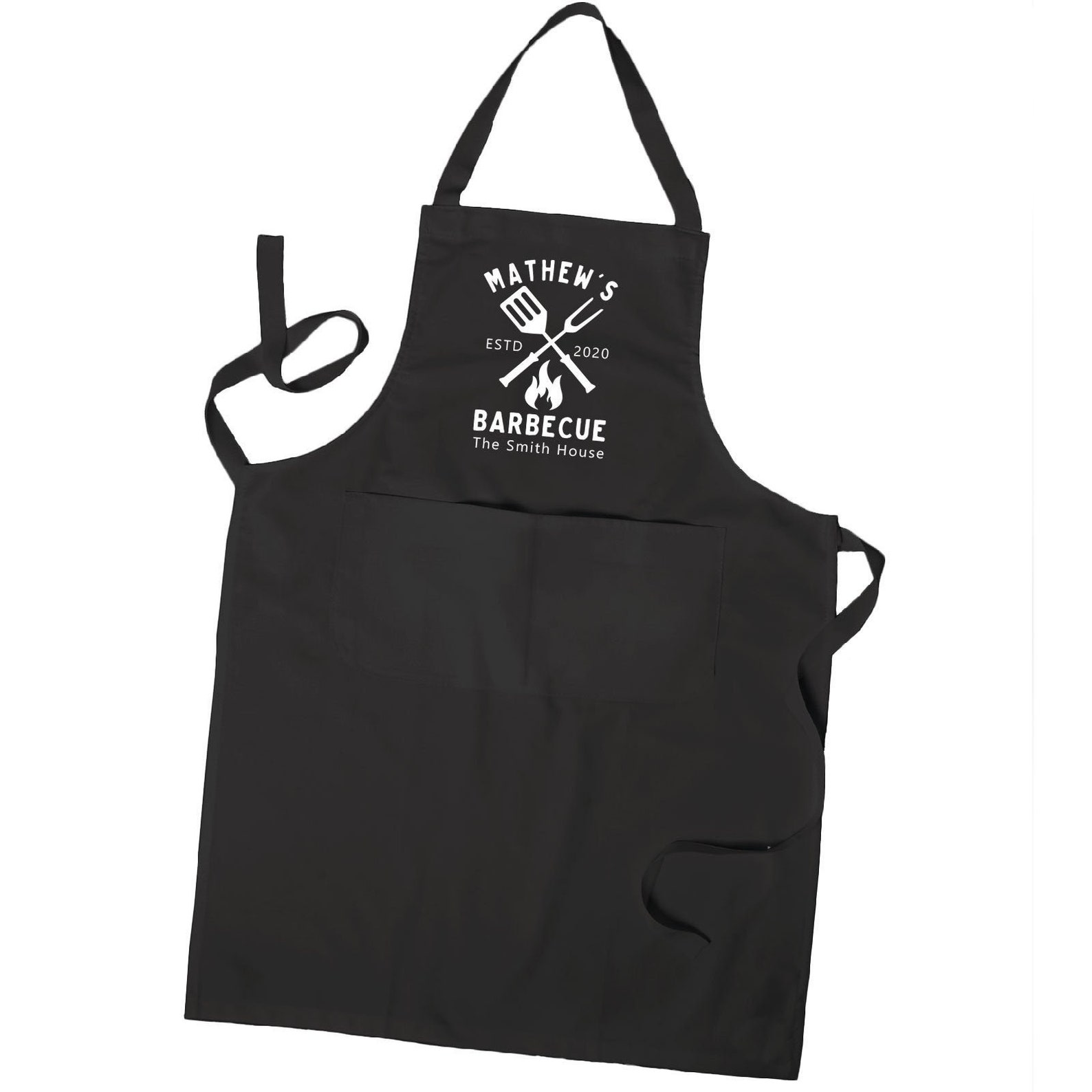 Personalised BBQ Apron Barbeque Cooking Chef Apron Unisex Etsy