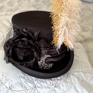 STEVIE nicks muts zwarte wollen cilinderhoed maanbroche