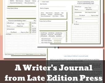 Late Edition Writer's Journal Plus Daily, Weekly, and Monthly Planners - A Digital Download
