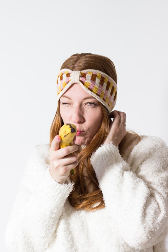 Headband Marnie Multi Color Stripe Turban Headband For Etsy