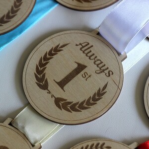 Always first medal,Wooden medal,Sport Gift,Running Gift,Swimming Gift,Gymnastics Gift,Custom Medals,Personalized Sport Gift,Sport Motivation