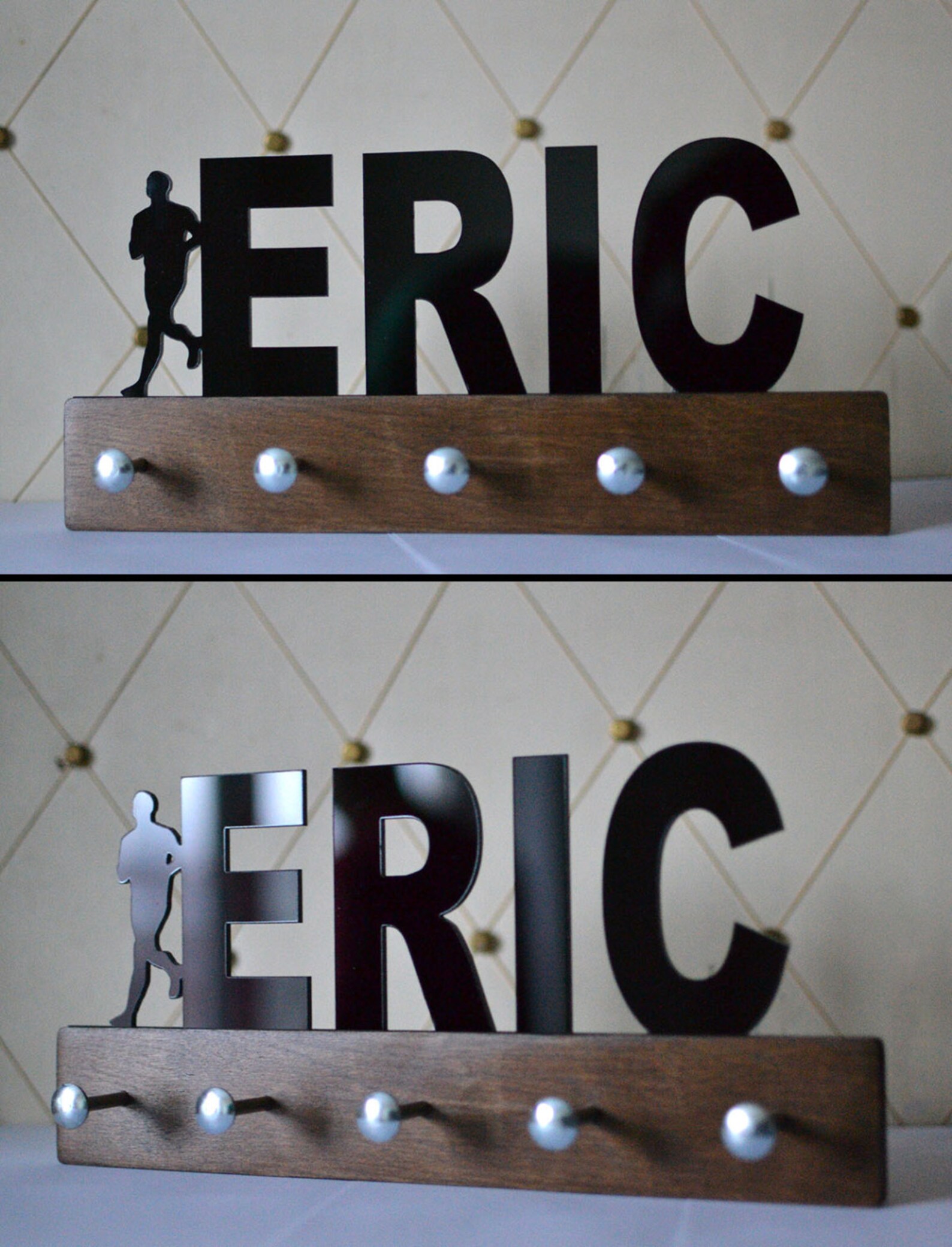 Running Medal Holder Personalized Name Medal Holder Medal Etsy