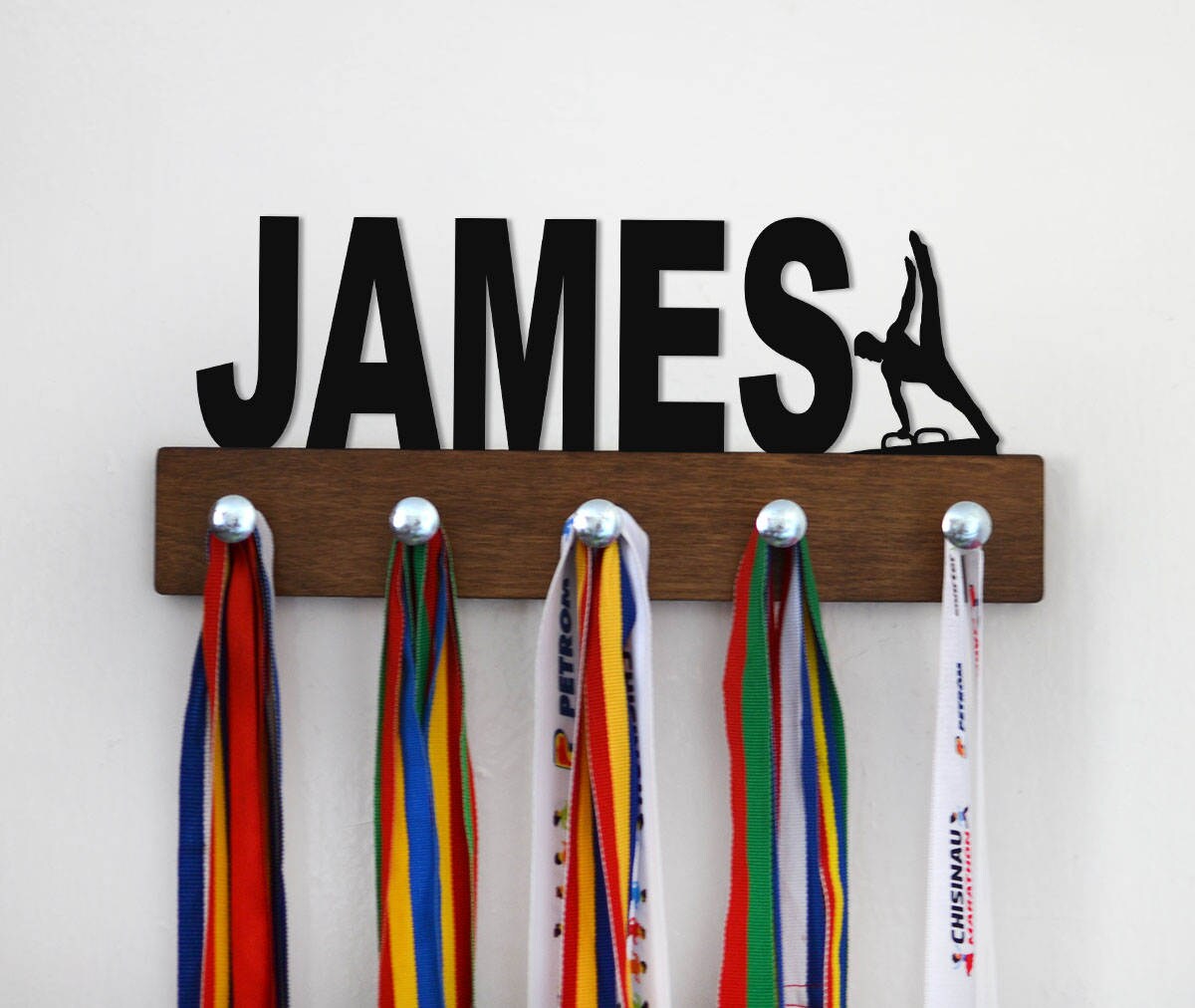 Personalized Gymnastics Medal Holder Custom Gymnastics Medal Etsy