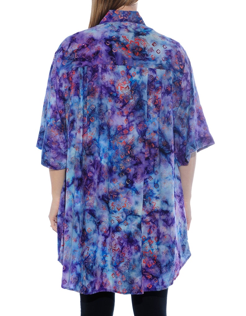 1X WeBeBop Women/'s Plus Size Dreamy Night Tunic Top 0X 2X