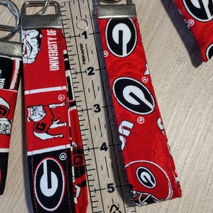 University of Georgia key fob - UGA key chain - Bulldogs Wristlet image 3