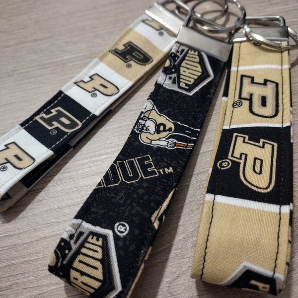 Purdue University key fob - Boilmakers wristlet key chain