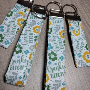 Cranky Bitch Key Fob Sweary Lip Balm Holder Adult Language Key Chain