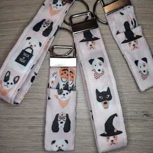 Halloween Dogs Key Chain - Cute Puppies Key Fob - Dogs in Costume Lip Balm Holders - Each Sold Separately