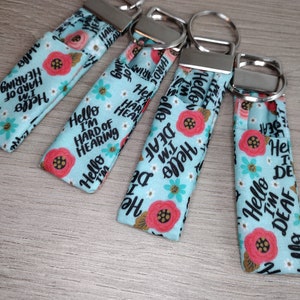 Deaf Lip Balm Holders - Hard of Hearing Key Chains