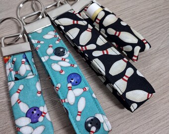 Bowling Key Fob - Sports Lip Balm Holder - Sports Collection Wristlets