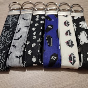 Scary Halloween Key Fobs Spooky Key Chains Horror Movie Wristlets - Series 2