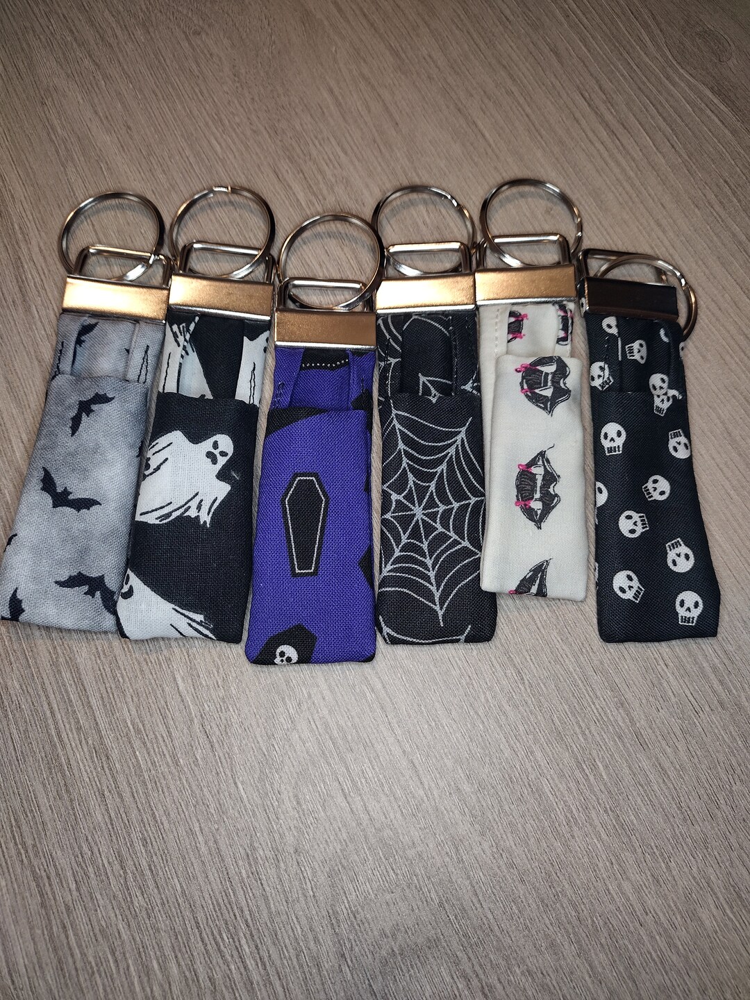 Halloween Lip Balm Holders Spooky Key Chains Your Choice Gothic Party ...