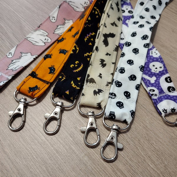 New Halloween Lanyards - Spooky ID Badge Holders - Multiple Choices - Not so Scary Halloween