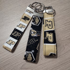Purdue University key fob - Boilmakers wristlet key chain