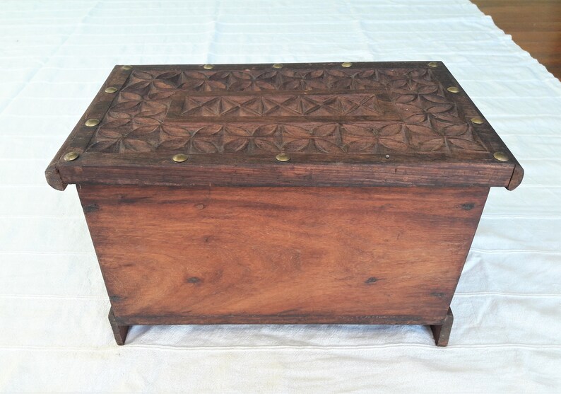 Small Handcarved Wooden Chests kasha From Zanzibar Africa Etsy