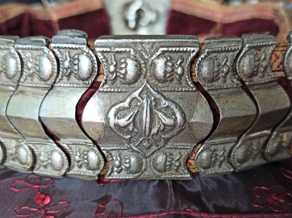 Antique Ottoman Turkish metal belt  handmade Ethn… - image 5