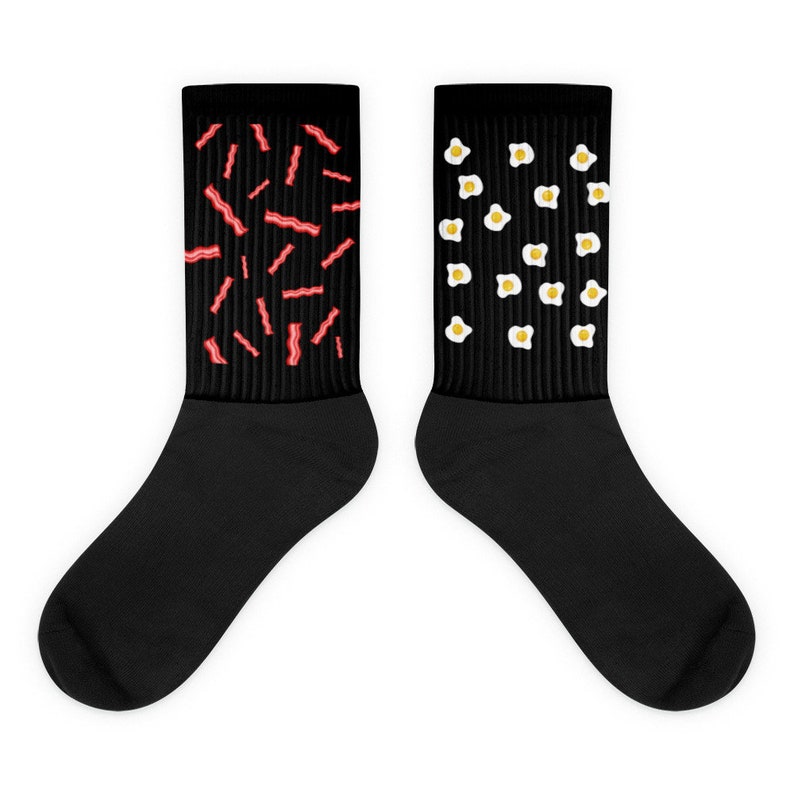 Food Socks Father/'s Day Socks Brunch Socks Breakfast Socks Gift for Him Socks Groom Socks Wedding Socks Bacon /& Eggs Socks