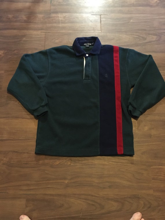 Vtg Nautica fleece sweater