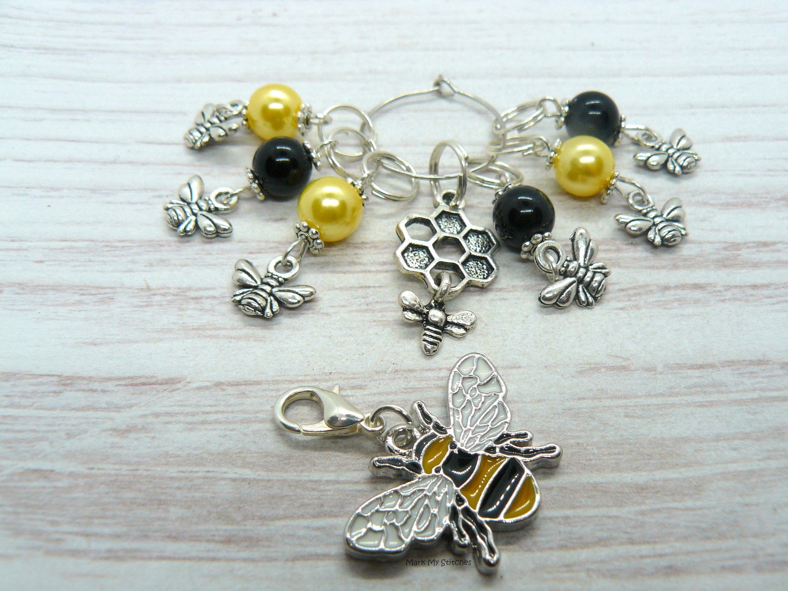 Honey Bee Stitch Markers Crochet Markers Knitting Etsy