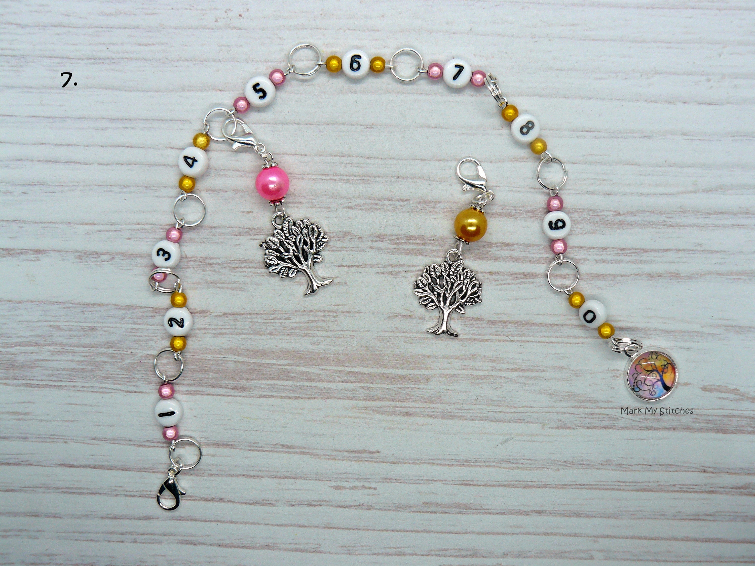 Stitch Markers Crochet Sewing & Fiber Number Stitch Markers Abacus Row Counter Gift for Knitters