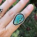 Turquoise Shadow Box Statement Ring, Handmade Sterling Silver Bohemian ...