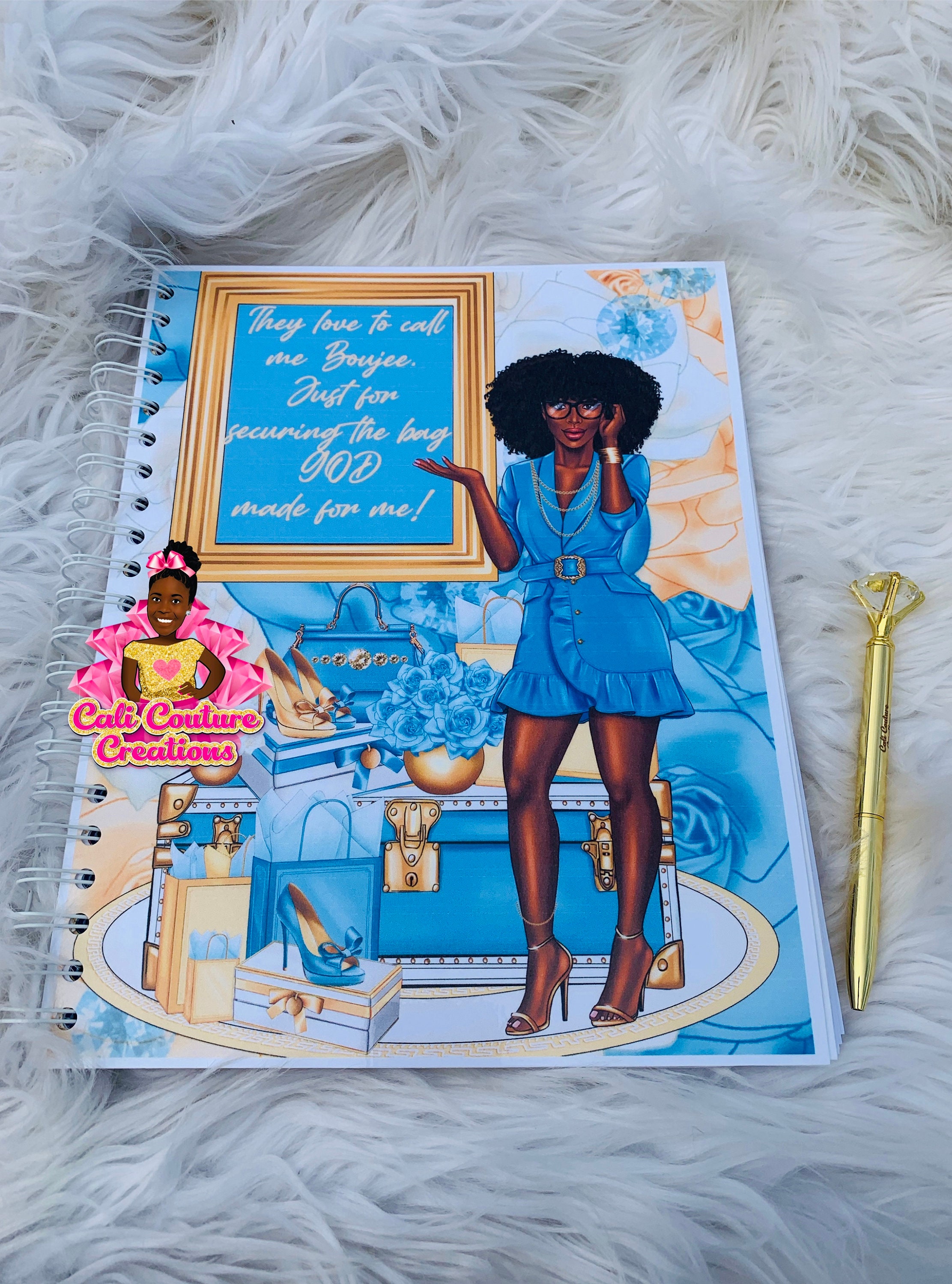 Black girl planners planners notebooks Boutique bosses Etsy