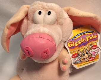 Giggle Pets - Boris Pig - Works Great - Vintage