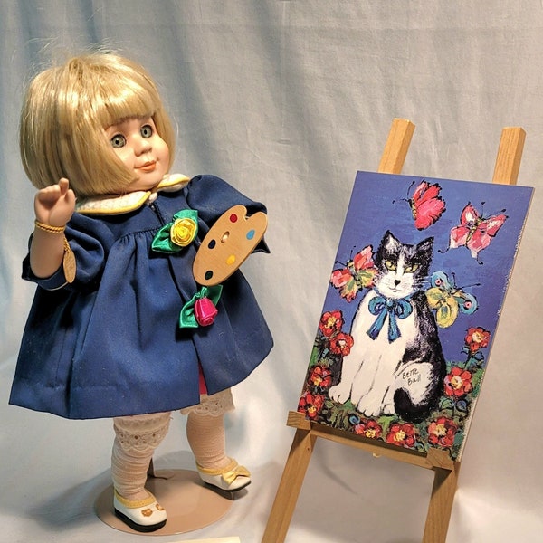 SALE!! Goebel - Little Artist Doll by Bette Ball - 1997 - Gently Loved - Original Box & COA