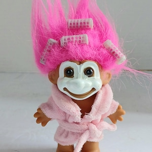Vintage Russ Troll Doll - 4&quot; Cold Cream Face Doll - Very Good Condition
