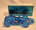 Avon Collectible Sure Winner Cobalt Blue Glass Race Car - Original Box - Empty