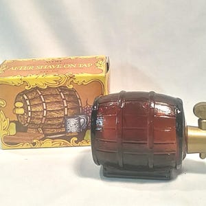 Vintage Avon Wild Country &quot;After Shave On Tap&quot; (Bottle is Empty), Amber Color Small Opening,