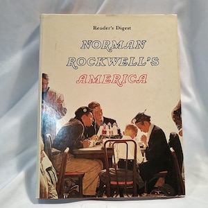 SALE!! Vintage Reader&#39;s Digest Norman Rockwell&#39;s America - 1975 - Hard Cover Dust Jacket