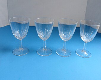 Copas de vino tinto Vintage Crystal D'Arques Durand Diamant Crystal Claret - Juego de 4