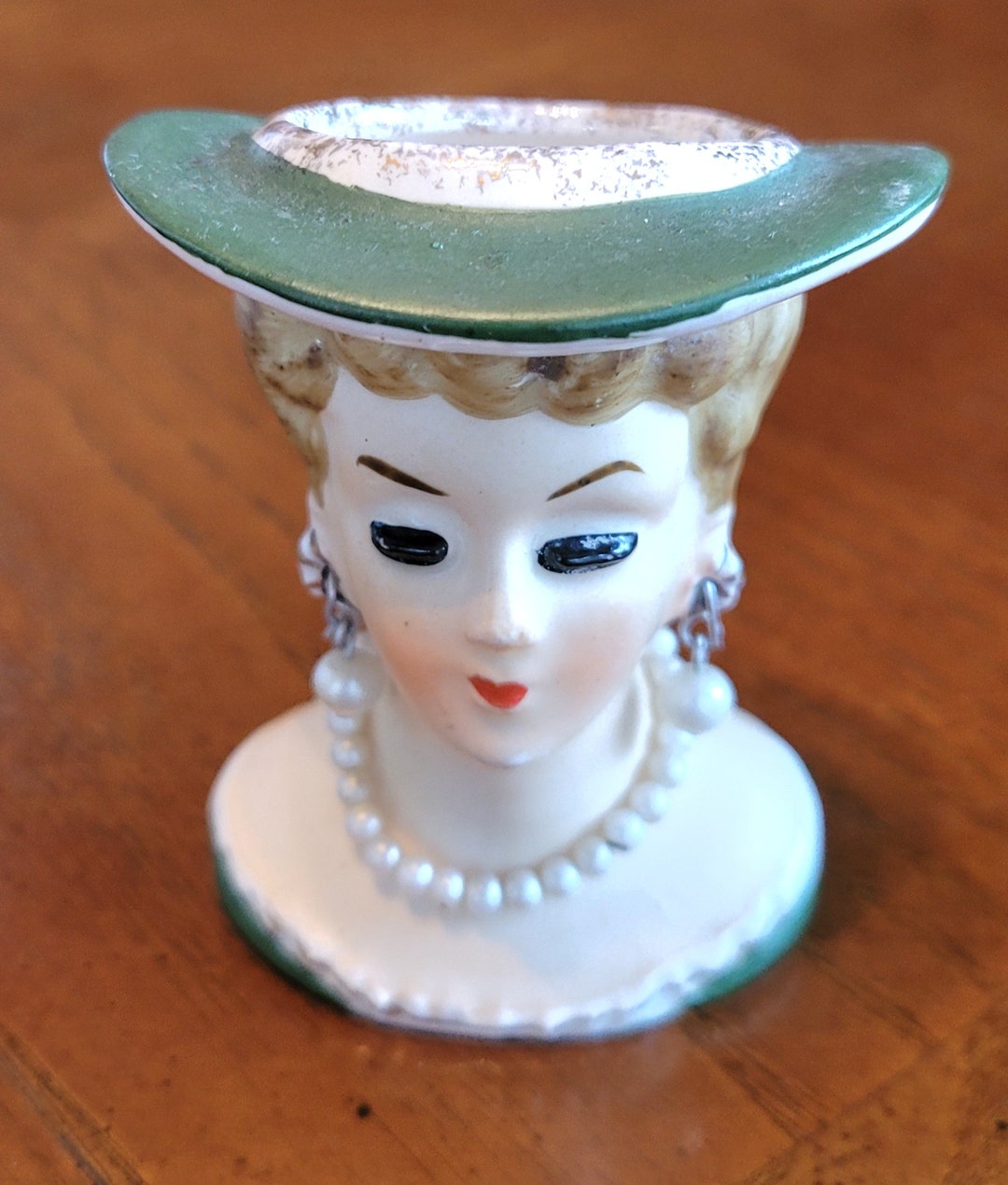 Gorare Mini Doll Head Vase 60s Earrings Necklace Etsy