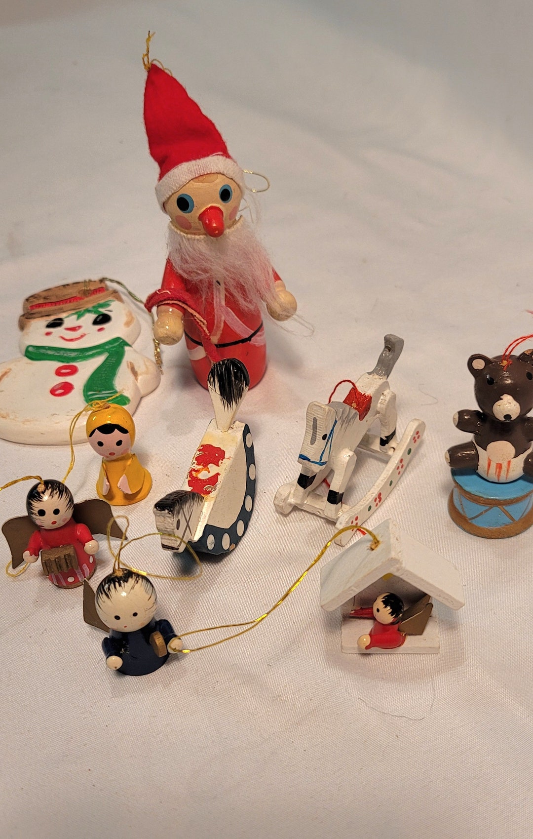 Vintage Tree Ornaments Mixed Lot Etsy