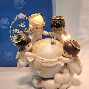 Precious Moments - &quot;His Love Will Uphold the World&quot; - Vintage - 1998