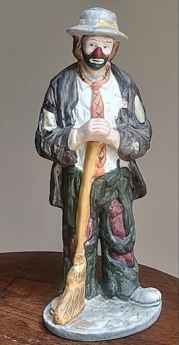 Emmett Kelly Jr Signature Collection Flambro Clown with Broom Etsy