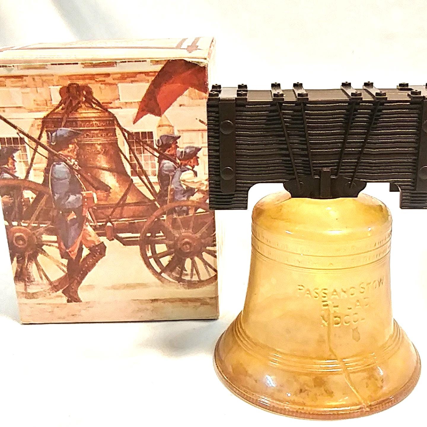 Vintage Avon Collectible Liberty Bell Decanter With Original Box