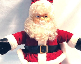 Vintage Matrix Ltd Sitting Santa Claus – 18" Christmas Decor