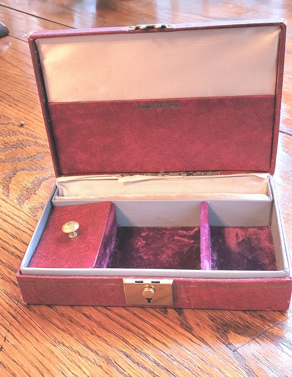 Vintage Mens Dresser Valet - Small - No Key - Burgundy Leather - 1940s Era  - Etsy