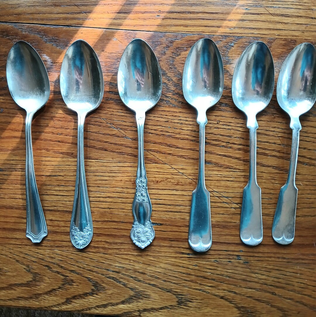 Antique Silver Serving Spoons - Roger's Bros - Roger's & Son - Plus ...