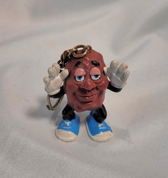 California Raisin Justin X - Key Chain - 1987 - H… - image 1